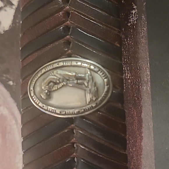 ONYX BY BRIGHTON WOVEN LEATHER GOLF BELT - Picture 11 of 11